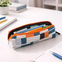 Designer Fabric Zipper Pencil Pouch Kitchen Storage Organizer Solution