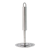 Ergonomic stainless steel potato masher for effortless mashing