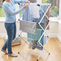 Metal Foldable Clothes Drying Rack – 3 Tier Portable Stand Your Brand