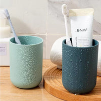 Wall Mount Toothbrush Holder – 2 Cups, Self-Adhesive | BrushedUp Your Brand