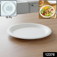 Single-use dining plate set ideal for meals and snacks