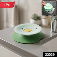 Kitchen sink drain cover made of flexible silicone