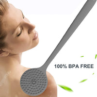 Silicone Back Scrubber Brush – Long Handle for Gentle Exfoliation Your Brand