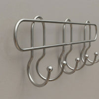 Stylish wall mount hook rack for towels, clothes, and bags
