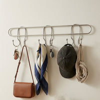 Wall Mounted Metal Hook Rack Kitchen Storage Organizer Solution