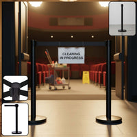 Retractable Belt Crowd Control Pole Home Organization Storage Solution
