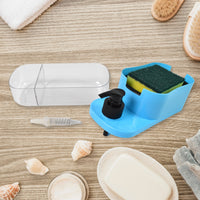 3-in-1 Soap Dispenser – Kitchen & Bathroom Organizer | VelvetBubbles Your Brand