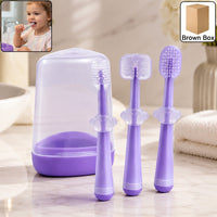 Soft Baby Toothbrush Set – Gentle on Gums, Easy to Use for Toddlers Your Brand