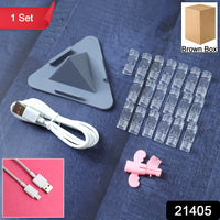 Mobile Phone Stand Combo Set – Cable Organizer & Charger Kit Your Brand