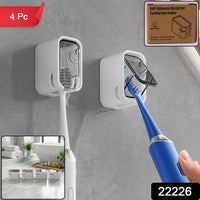Self Adhesive Dustproof Toothbrush Holder – Space-saving Wall Mount Your Brand