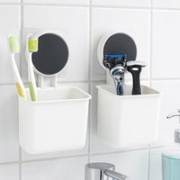 Wall Mounted Toothbrush Holder – Easy Adhesive Installation (2 Pc) Your Brand