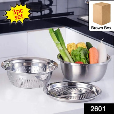 3-in-1 Kitchen Multipurpose Julienne Grater Salad Maker Kitchen Storage Organizer Solution
