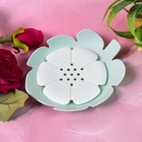 Plastic Soap Dish – Self-Draining Floral Design | VelvetBubbles Your Brand