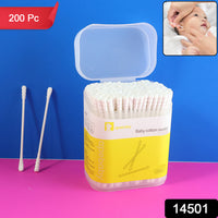 Baby Cotton Swabs – Ultra-Soft Double-Tip Safety, 200 Pc Your Brand