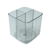 Desk Organizer – 360° Rotating Acrylic Pen Stand for Workspace Your Brand