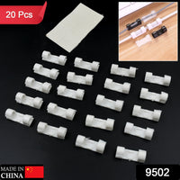 Plastic Cable Clips – Strong Adhesive Wire Organizer (20 Pcs) | WipeTech Your Brand