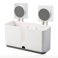 Wall Mounted Toothbrush Holder – 3 Compartments with Adhesive Install Your Brand